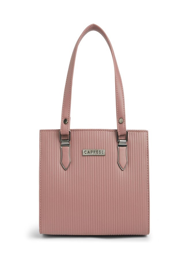 كابريس حقيبة كابريس بليك الصغيرة للنساء ذات جيوب متعددة، وحزام قابل للتعديل والفصل | حقيبة متعددة الاستخدامات للكتف، أو كروس بودي، أو للحمل باليد، مناسبة للعمل والسفر والاستخدام اليومي (لون وردي فاتح) - Image 1